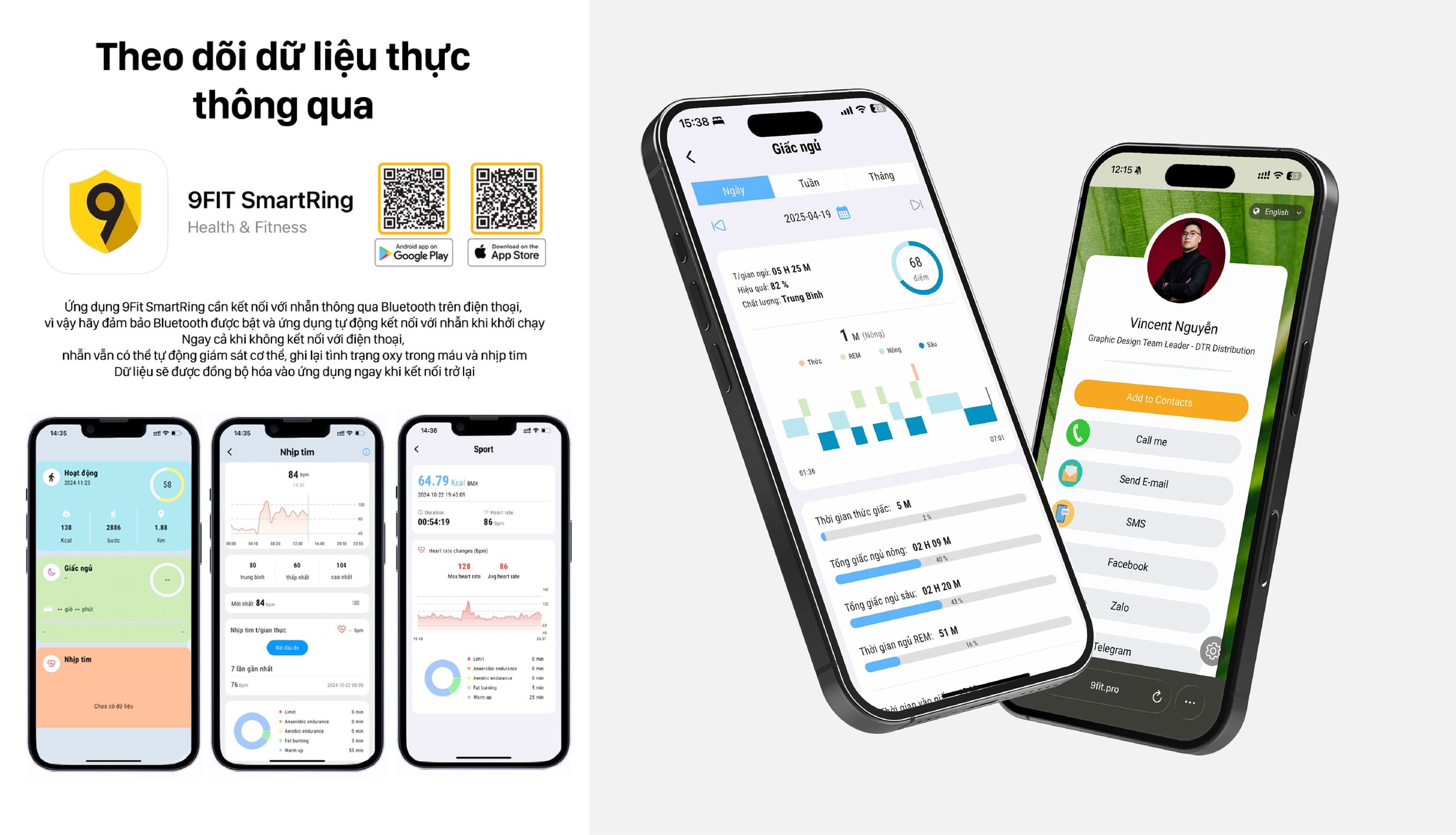 Smart Ring application / real connected health interface