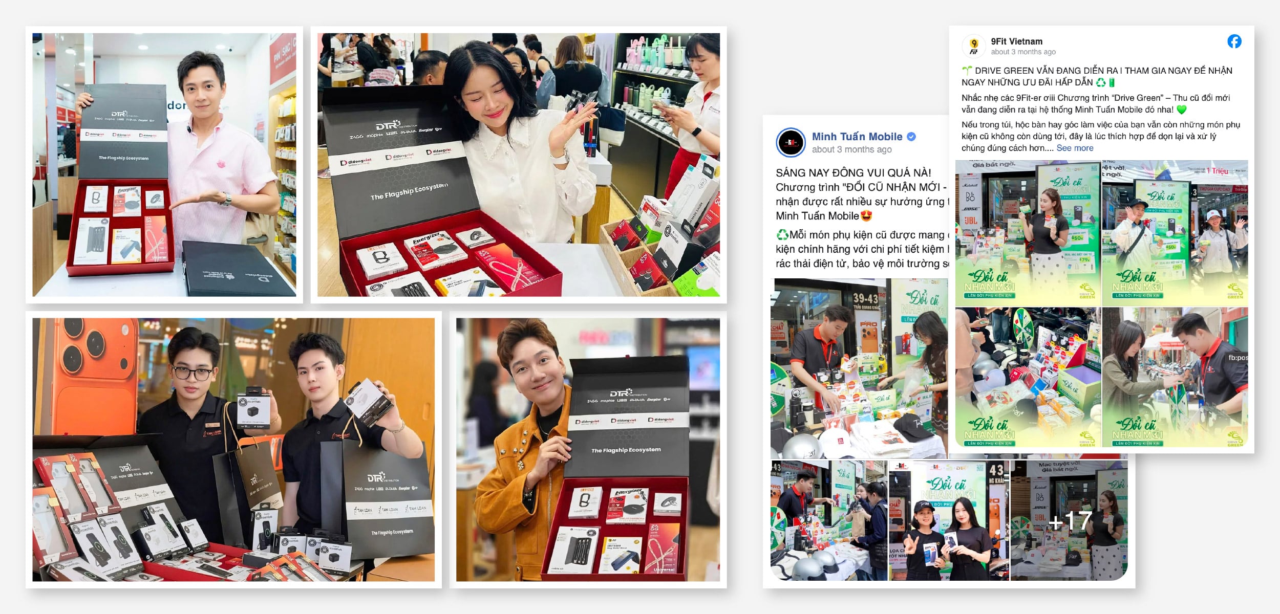 DRIVE GREEN POSM and event gift boxes